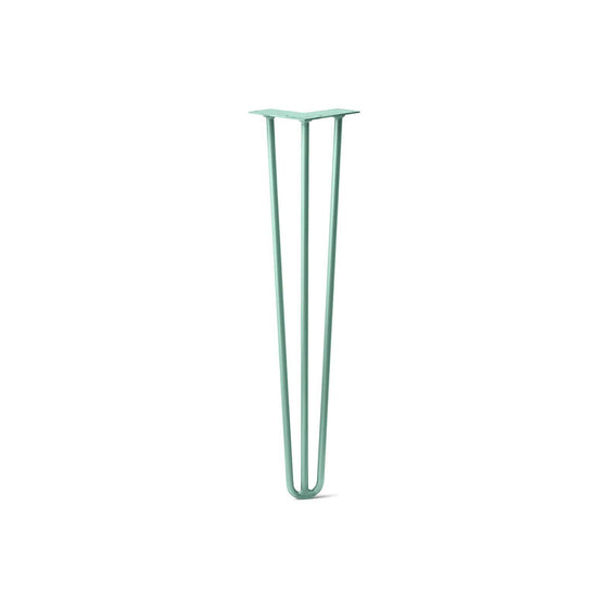 Hairpin Leg (Sold Separately), 3-Rod Design - Turquoise Powder Coated Finish