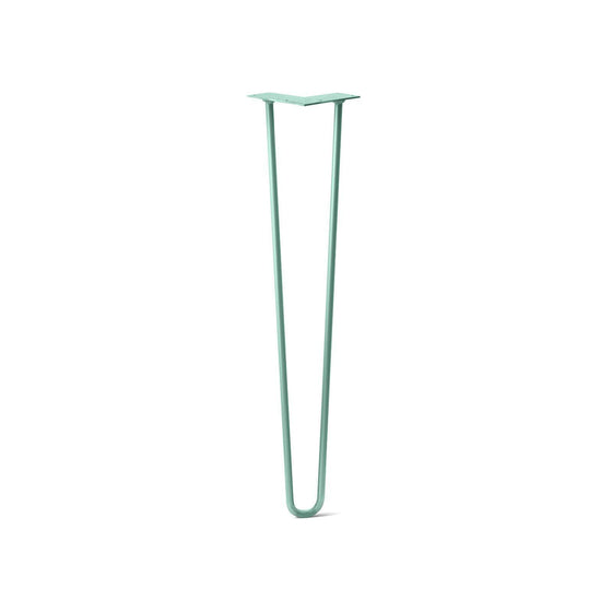 Hairpin Leg (Sold Separately), 2-Rod Design - Turquoise Powder Coated Finish