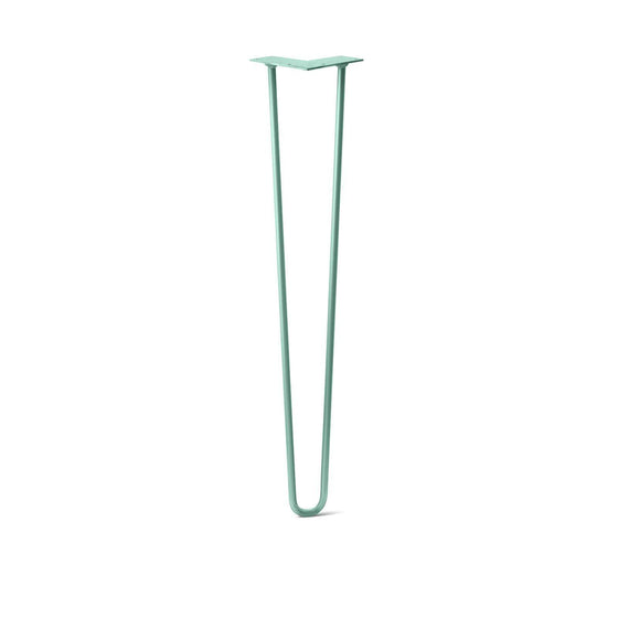 Hairpin Leg (Sold Separately), 2-Rod Design - Turquoise Powder Coated Finish