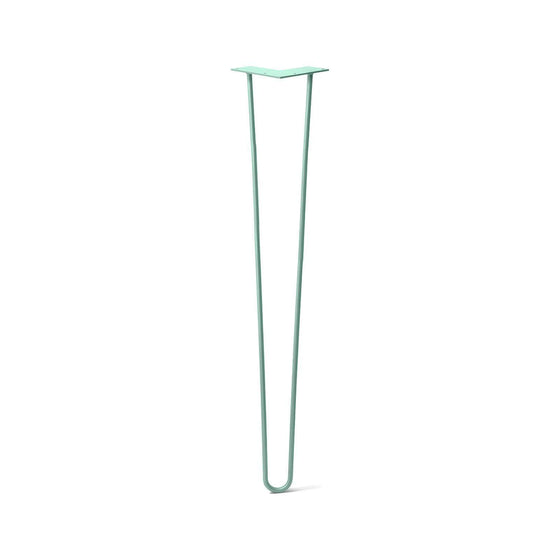 Hairpin Leg (Sold Separately), 2-Rod Design - Turquoise Powder Coated Finish