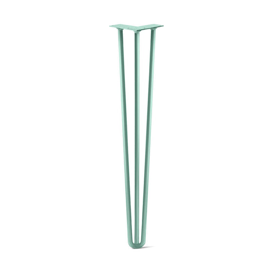 Hairpin Leg (Sold Separately), 3-Rod Design - Turquoise Powder Coated Finish