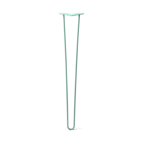Hairpin Leg (Sold Separately), 2-Rod Design - Turquoise Powder Coated Finish