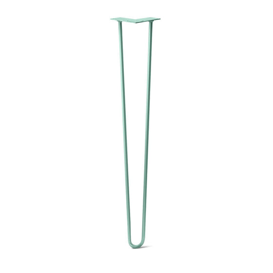 Hairpin Leg (Sold Separately), 2-Rod Design - Turquoise Powder Coated Finish