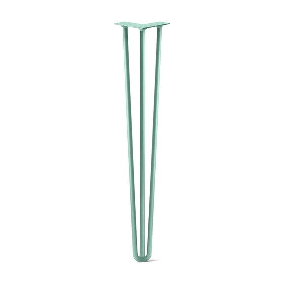Hairpin Leg (Sold Separately), 3-Rod Design - Turquoise Powder Coated Finish