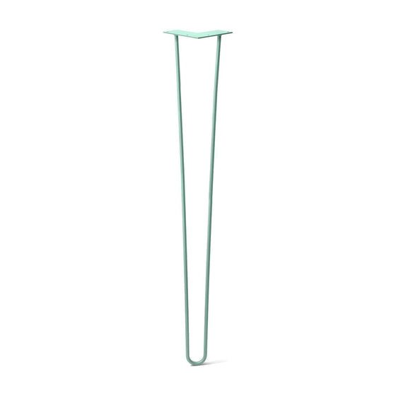 Hairpin Leg (Sold Separately), 2-Rod Design - Turquoise Powder Coated Finish
