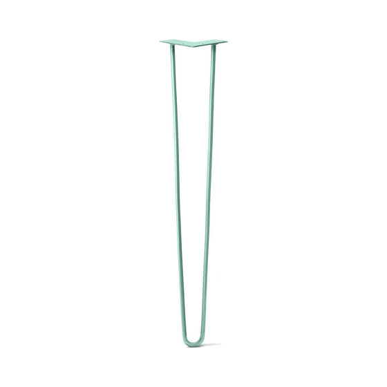 Hairpin Leg (Sold Separately), 2-Rod Design - Turquoise Powder Coated Finish