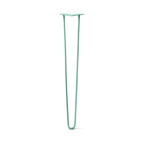 Hairpin Leg (Sold Separately), 2-Rod Design - Turquoise Powder Coated Finish