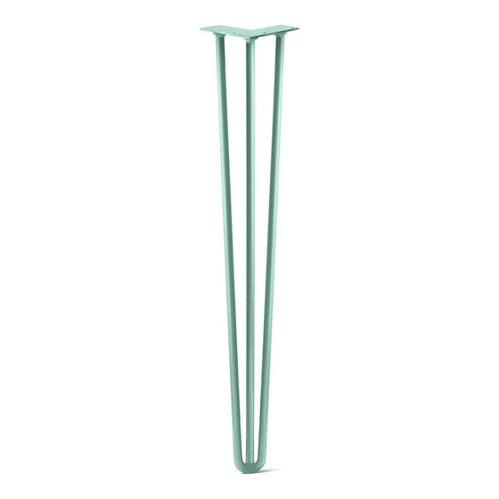 Hairpin Leg (Sold Separately), 3-Rod Design - Turquoise Powder Coated Finish