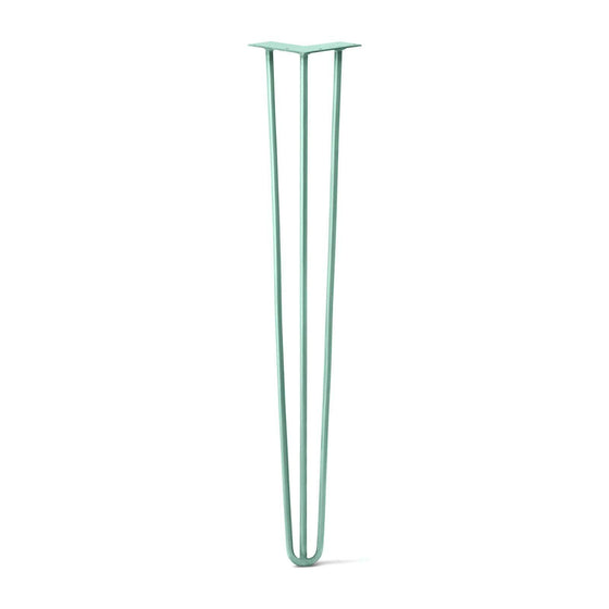 Hairpin Leg (Sold Separately), 3-Rod Design - Turquoise Powder Coated Finish
