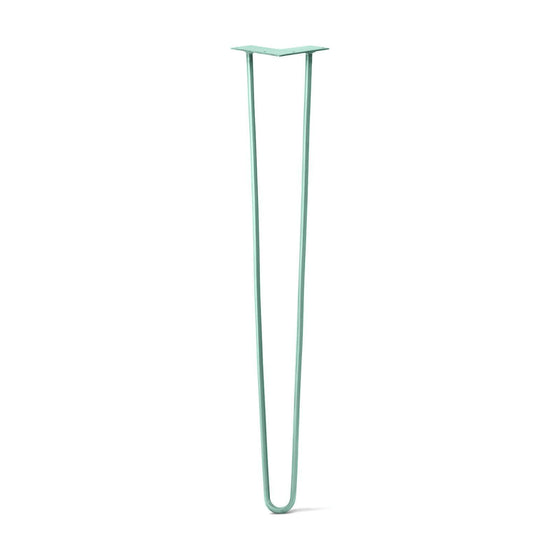 Hairpin Leg (Sold Separately), 2-Rod Design - Turquoise Powder Coated Finish