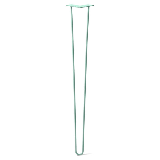 Hairpin Leg (Sold Separately), 2-Rod Design - Turquoise Powder Coated Finish