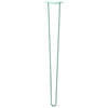 DIY Hairpin Legs Hairpin Legs Turquoise / 38" / 3/8" Hairpin Leg (Sold Separately), 2-Rod Design - Turquoise Powder Coated Finish