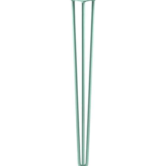 Hairpin Leg (Sold Separately), 3-Rod Design - Turquoise Powder Coated Finish