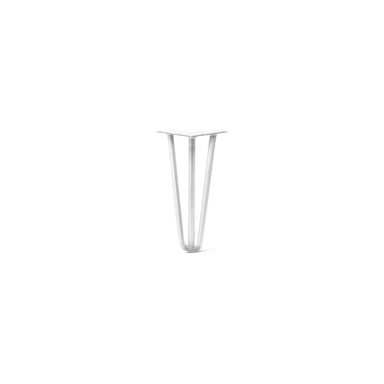 Hairpin Leg (Sold Separately), 3-Rod Design - White Powder Coated Finish