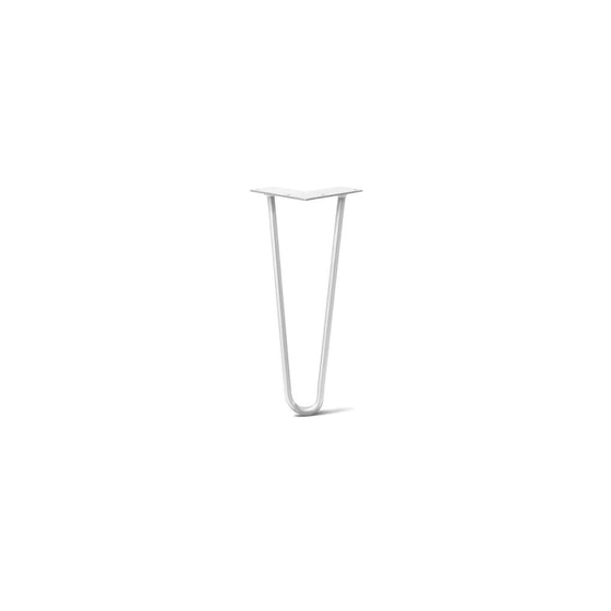 Hairpin Leg (Sold Separately), 2-Rod Design - White Powder Coated Finish