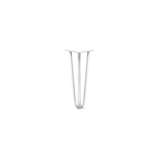 Hairpin Leg (Sold Separately), 3-Rod Design - White Powder Coated Finish