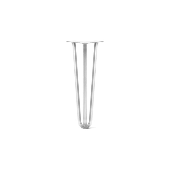 Hairpin Leg (Sold Separately), 3-Rod Design - White Powder Coated Finish