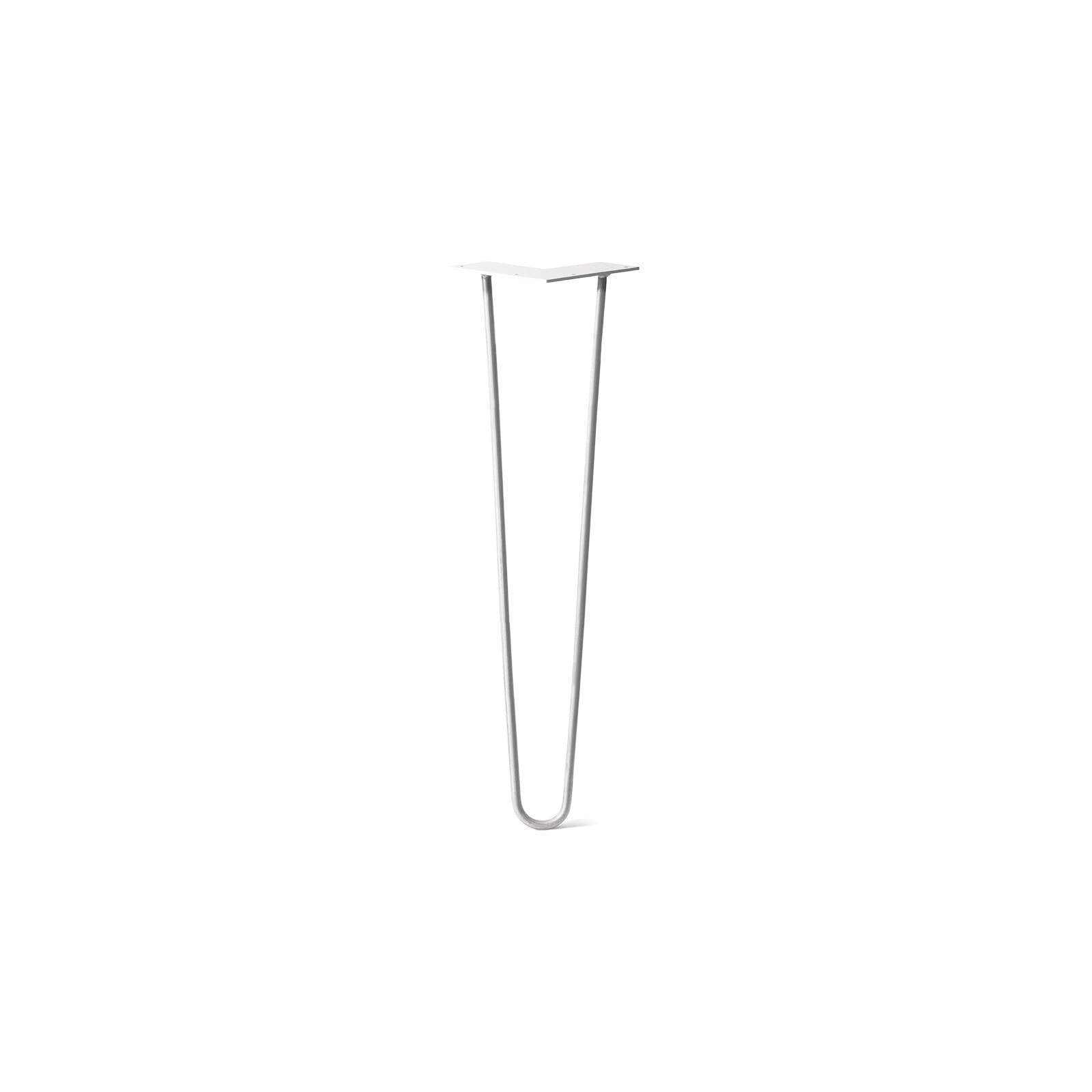DIY Hairpin Legs Hairpin Legs White / 20" / 3/8" Hairpin Leg (Sold Separately), 2-Rod Design - White Powder Coated Finish