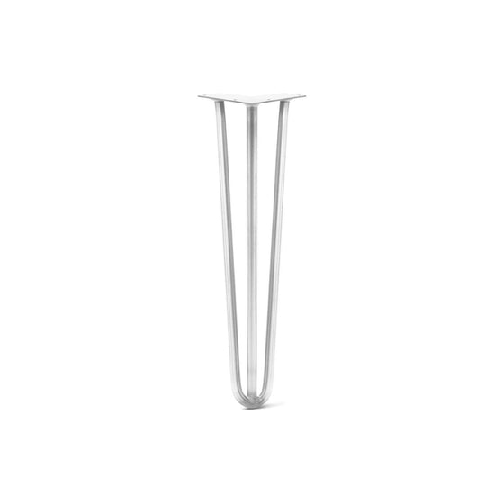 Hairpin Leg (Sold Separately), 3-Rod Design - White Powder Coated Finish