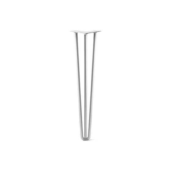 Hairpin Leg (Sold Separately), 3-Rod Design - White Powder Coated Finish