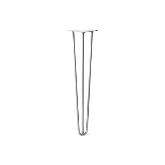 Hairpin Leg (Sold Separately), 3-Rod Design - White Powder Coated Finish