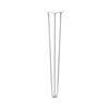 Hairpin Leg (Sold Separately), 3-Rod Design - White Powder Coated Finish