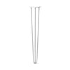 Hairpin Leg (Sold Separately), 3-Rod Design - White Powder Coated Finish