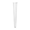 Hairpin Leg (Sold Separately), 3-Rod Design - White Powder Coated Finish