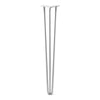 Hairpin Leg (Sold Separately), 3-Rod Design - White Powder Coated Finish