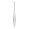 Hairpin Leg (Sold Separately), 3-Rod Design - White Powder Coated Finish