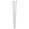 Hairpin Leg (Sold Separately), 3-Rod Design - White Powder Coated Finish