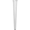 Hairpin Leg (Sold Separately), 3-Rod Design - White Powder Coated Finish