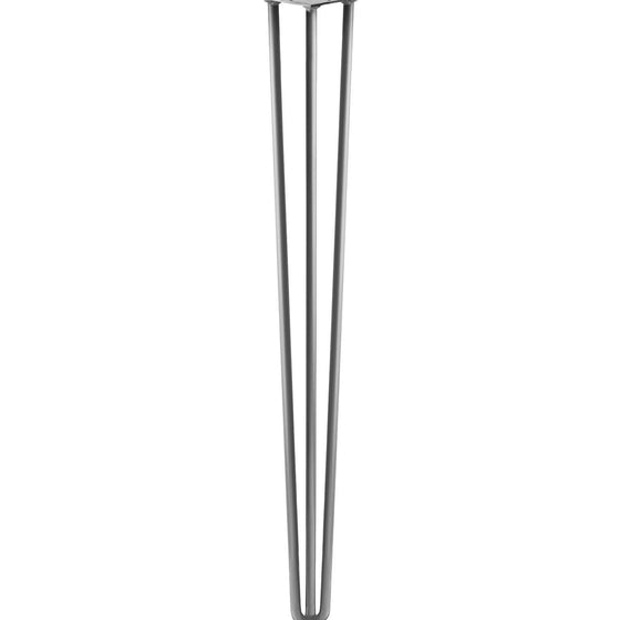 Hairpin Leg (Sold Separately), 3-Rod Design - White Powder Coated Finish