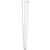 Hairpin Leg (Sold Separately), 3-Rod Design - White Powder Coated Finish