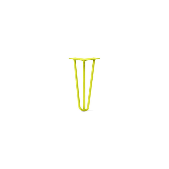 Hairpin Leg (Sold Separately), 3-Rod Design - Yellow Powder Coated Finish