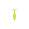 DIY Hairpin Legs Hairpin Legs Yellow / 14" / 1/2" Hairpin Leg (Sold Separately), 3-Rod Design - Yellow Powder Coated Finish