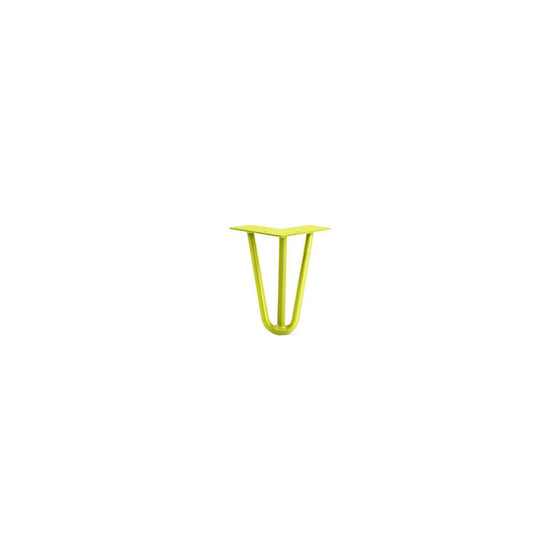 Hairpin Leg (Sold Separately), 3-Rod Design - Yellow Powder Coated Finish