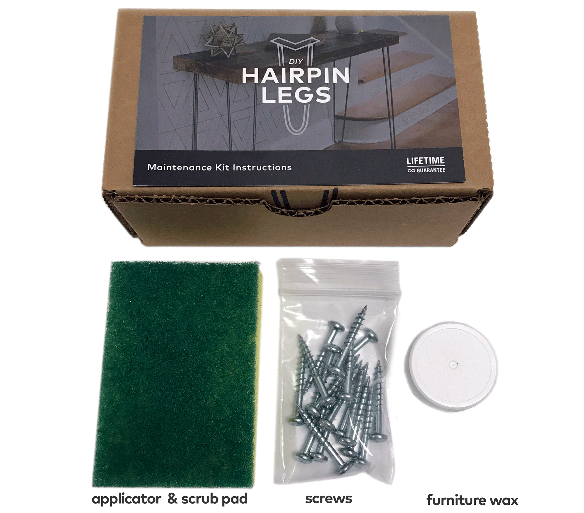 DIY Hairpin Legs Maintenance Kit Hairpin Leg Maintenance and Hardware Kit