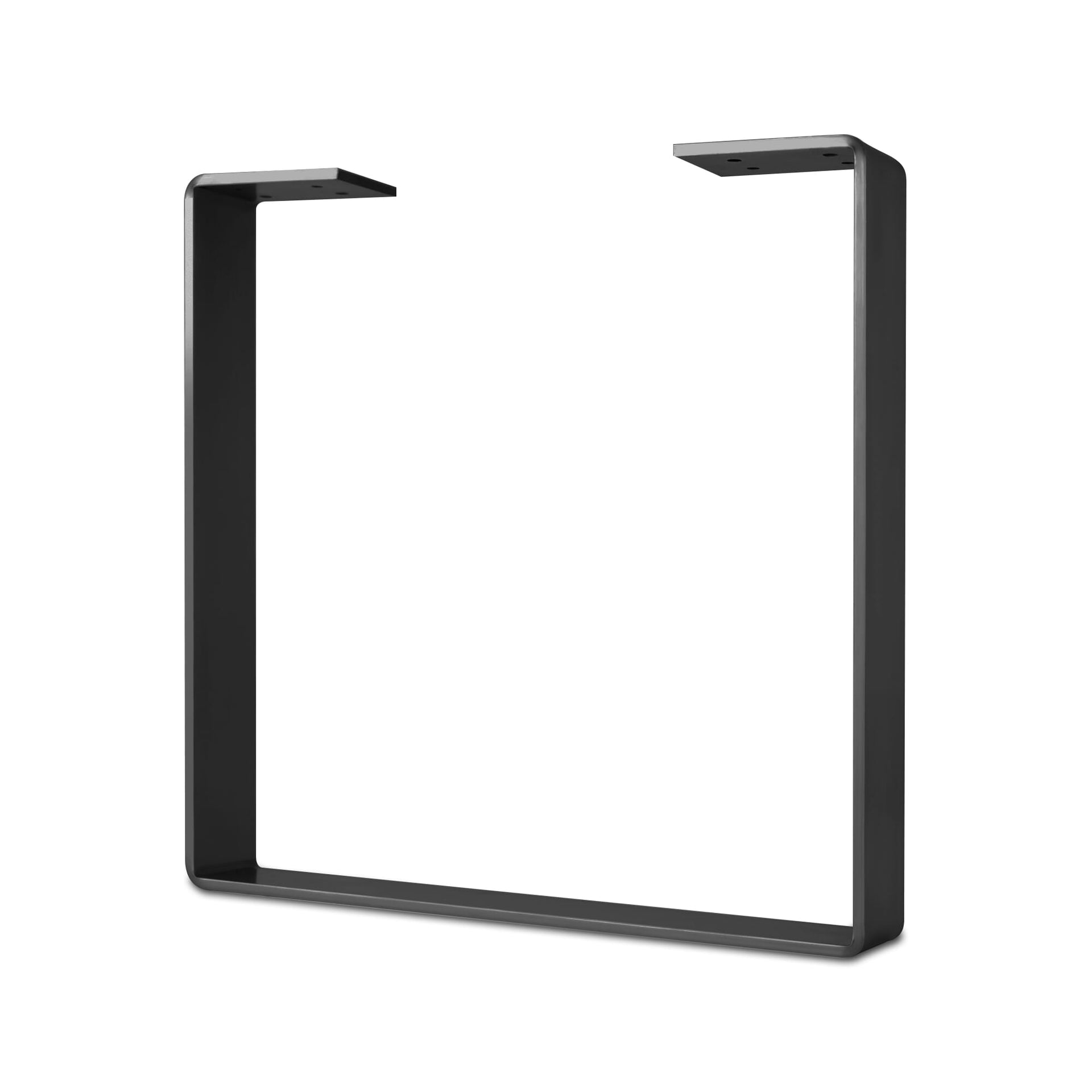 DIY Hairpin Legs U-Shape Flat Bar Table Legs Super Duty U-Shape Flat Bar Table Leg & Bench Base (Sold Separately) - Jet Black Satin